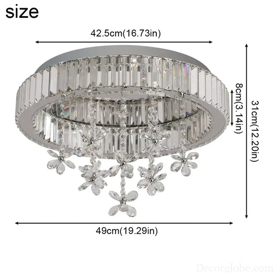 Crystal LED Ceiling Lamp Modern Chandelier Pendant Light Luxury Home Decor Living Dining Room Decor Fixtures Plafonnier