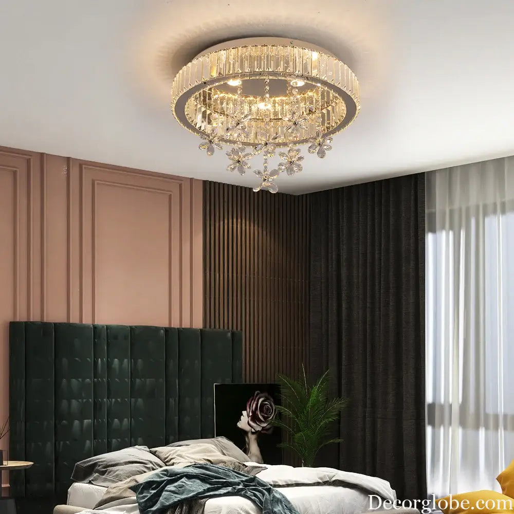 Crystal LED Ceiling Lamp Modern Chandelier Pendant Light Luxury Home Decor Living Dining Room Decor Fixtures Plafonnier