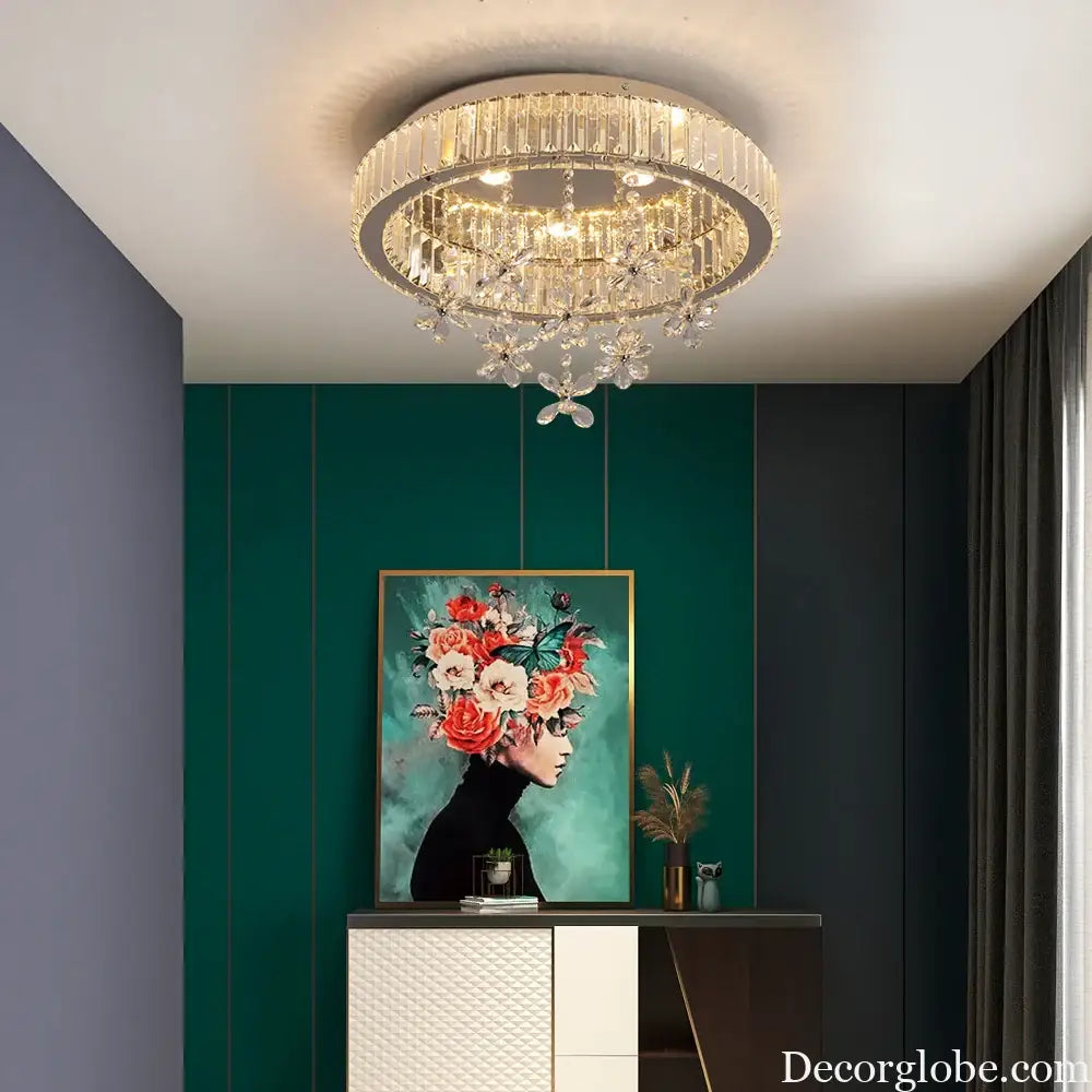 Crystal LED Ceiling Lamp Modern Chandelier Pendant Light Luxury Home Decor Living Dining Room Decor Fixtures Plafonnier