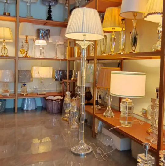 Nordic atmosphere crystal table lamp bedside study bedroom lamp creative living room modern minimalist floor lamp