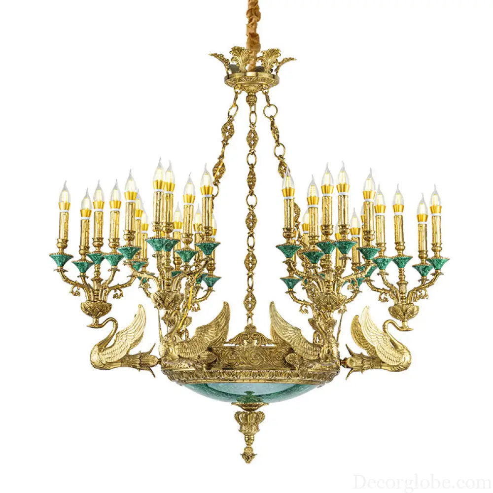 Sofia - French Grand Copper Crystal Villa Chandelier Chandelier