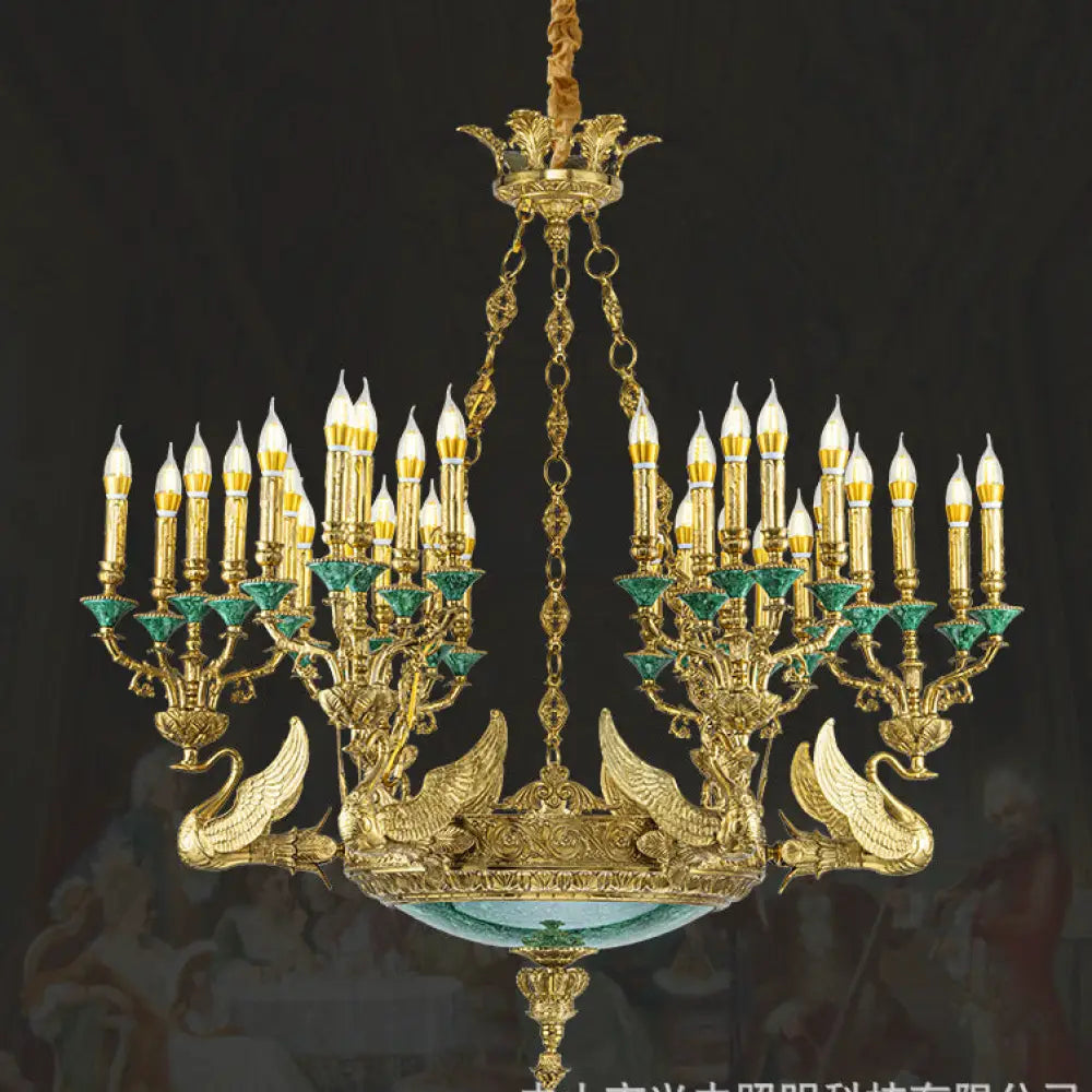 Sofia - French Grand Copper Crystal Villa Chandelier Chandelier