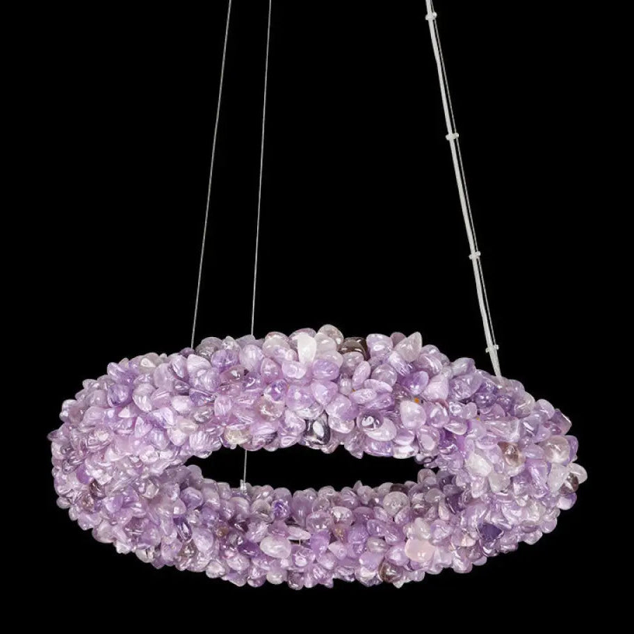 Natural Crystal Chandelier for Living Room Bedroom & Restaurant