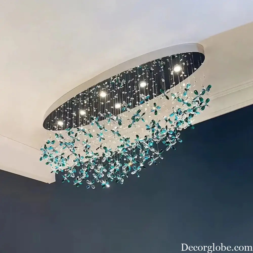 Spiral Design Modern Crystal Chandelier - Elegance for Staircase Lighting, Living Room, Hotel Lobby, and Home Decoration - DecorGlobe