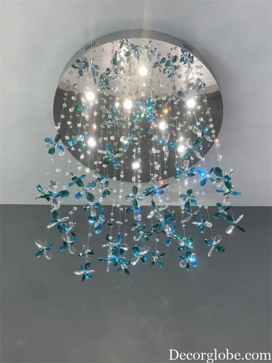 Spiral Design Modern Crystal Chandelier - Elegance for Staircase Lighting, Living Room, Hotel Lobby, and Home Decoration - DecorGlobe