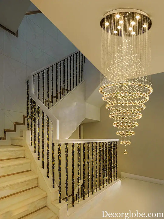 Starry Crystal Loft Chandelier - High-Quality Pendant Light for Elegant Spaces - DecorGlobe