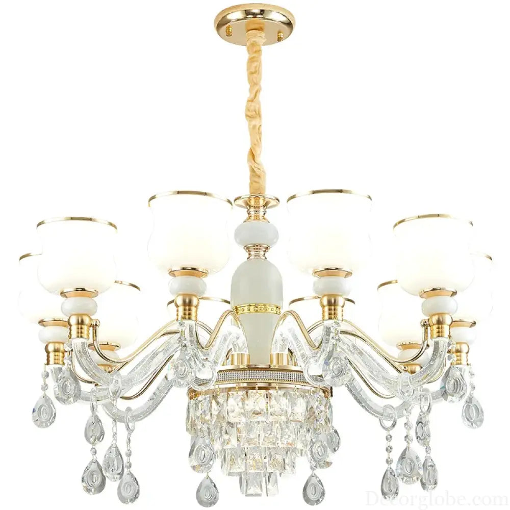 Elegant European Style Crystal Chandelier - Luxury Main Light for Living Rooms, Dining Rooms, and Villa Halls - DecorGlobe