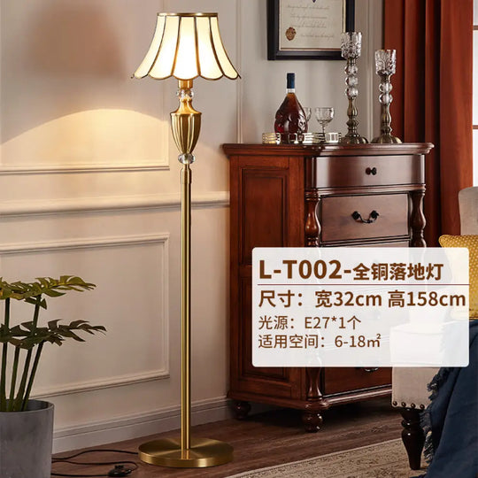 American All-copper Table Lamp European Luxury Living Room Accessible Luxury Simple Creative Bedroom Bedside Lamp Study