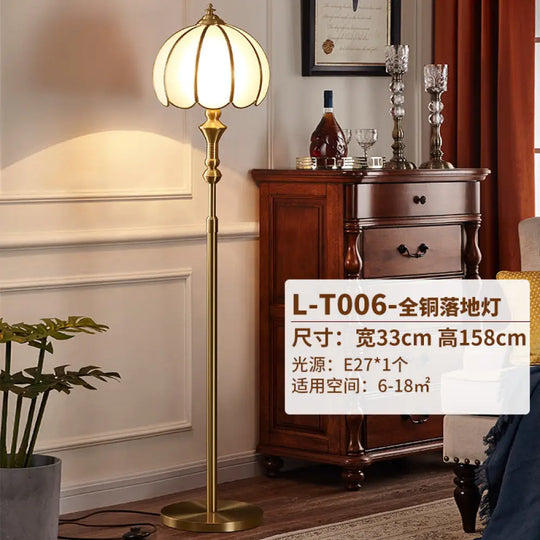 American All-copper Table Lamp European Luxury Living Room Accessible Luxury Simple Creative Bedroom Bedside Lamp Study