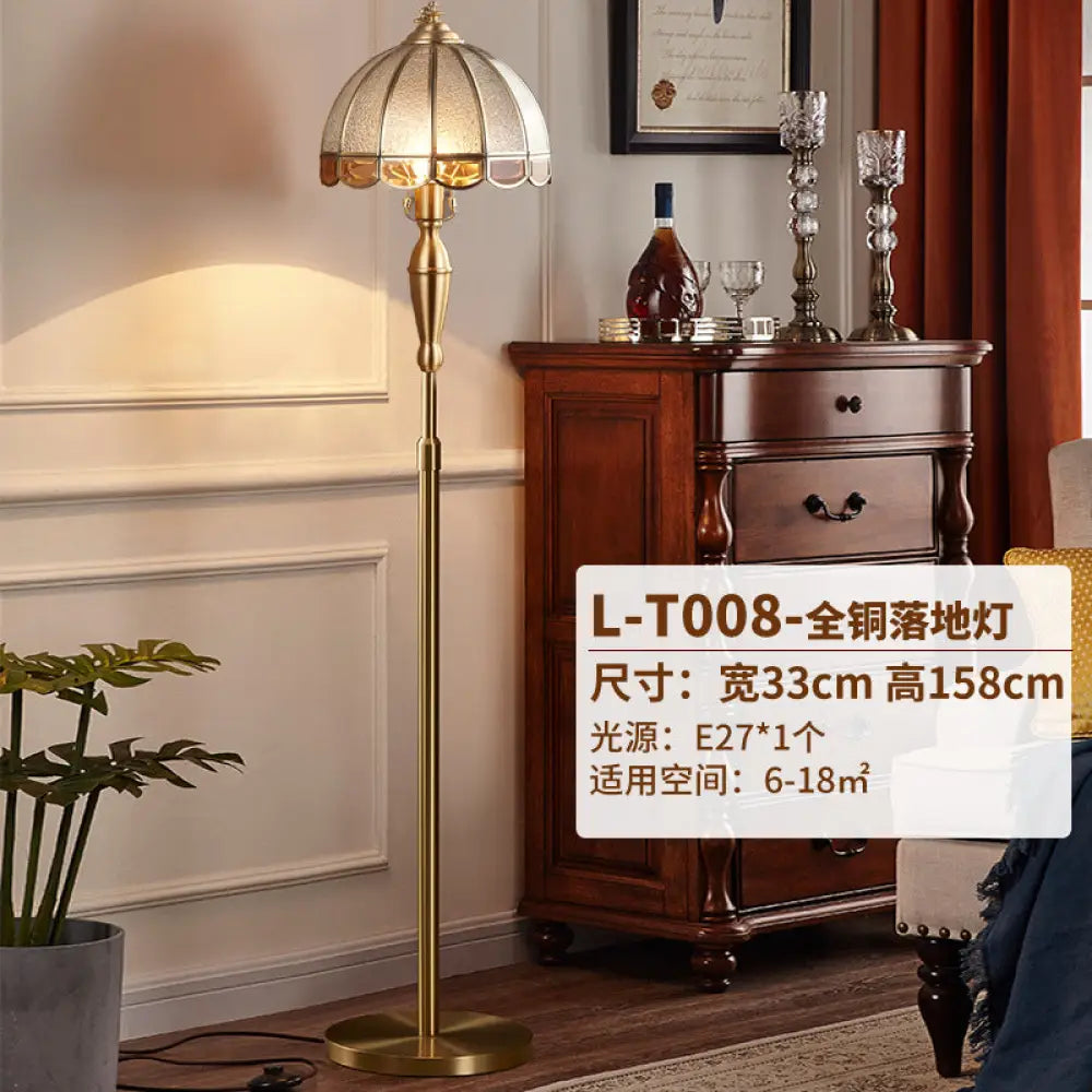 American All-copper Table Lamp European Luxury Living Room Accessible Luxury Simple Creative Bedroom Bedside Lamp Study