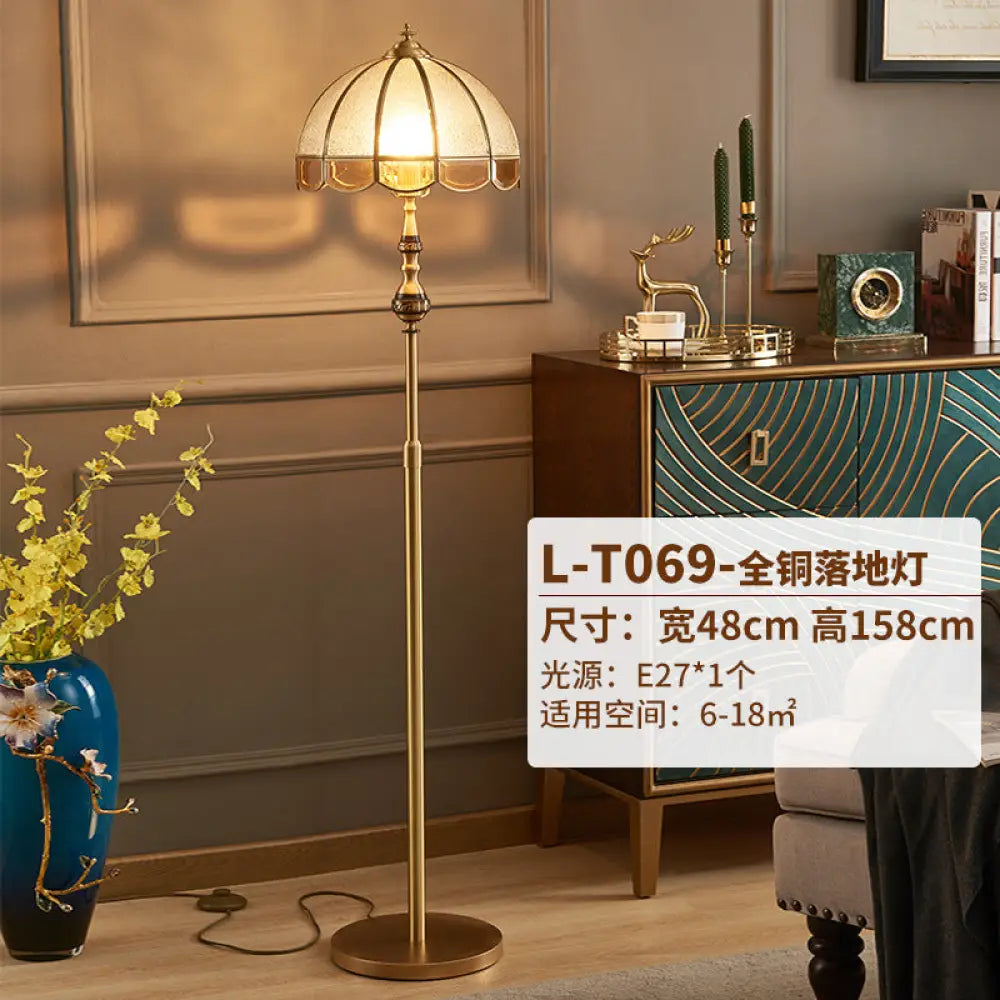 American All-copper Table Lamp European Luxury Living Room Accessible Luxury Simple Creative Bedroom Bedside Lamp Study