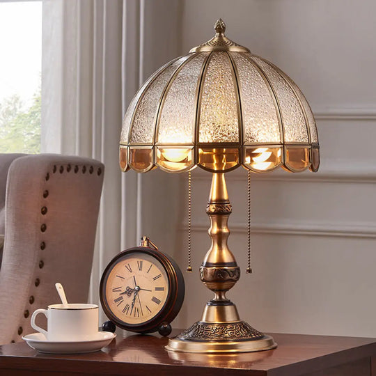 American All-copper Table Lamp European Luxury Living Room Accessible Luxury Simple Creative Bedroom Bedside Lamp Study