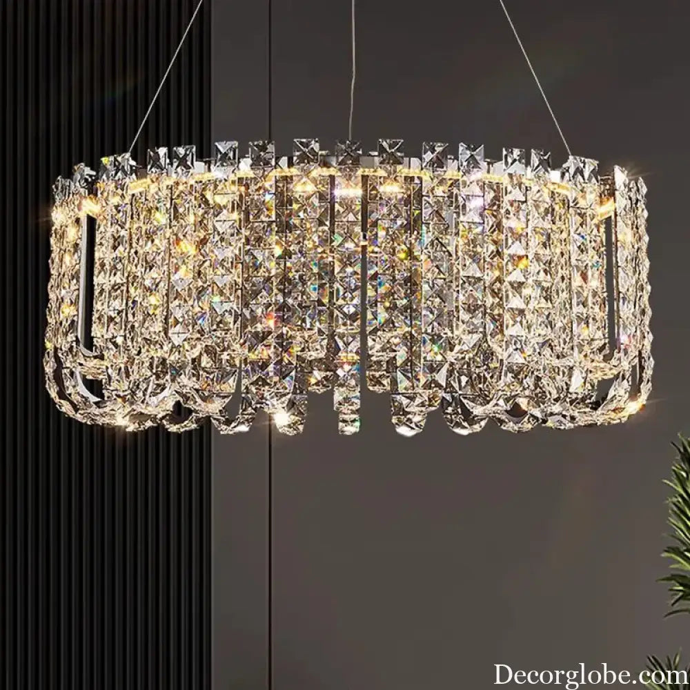 Modern Luxury Crystal LED Chandeliers - Illuminating Elegance for Living and Dining Rooms - DecorGlobe