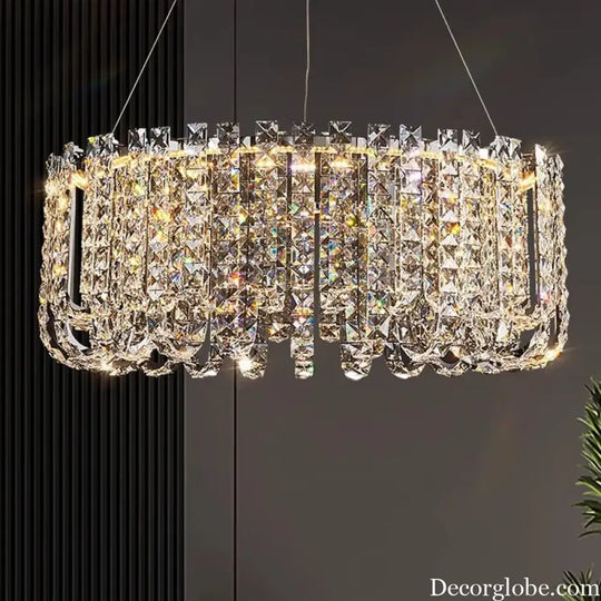 Modern Luxury Crystal LED Chandeliers - Illuminating Elegance for Living and Dining Rooms - DecorGlobe
