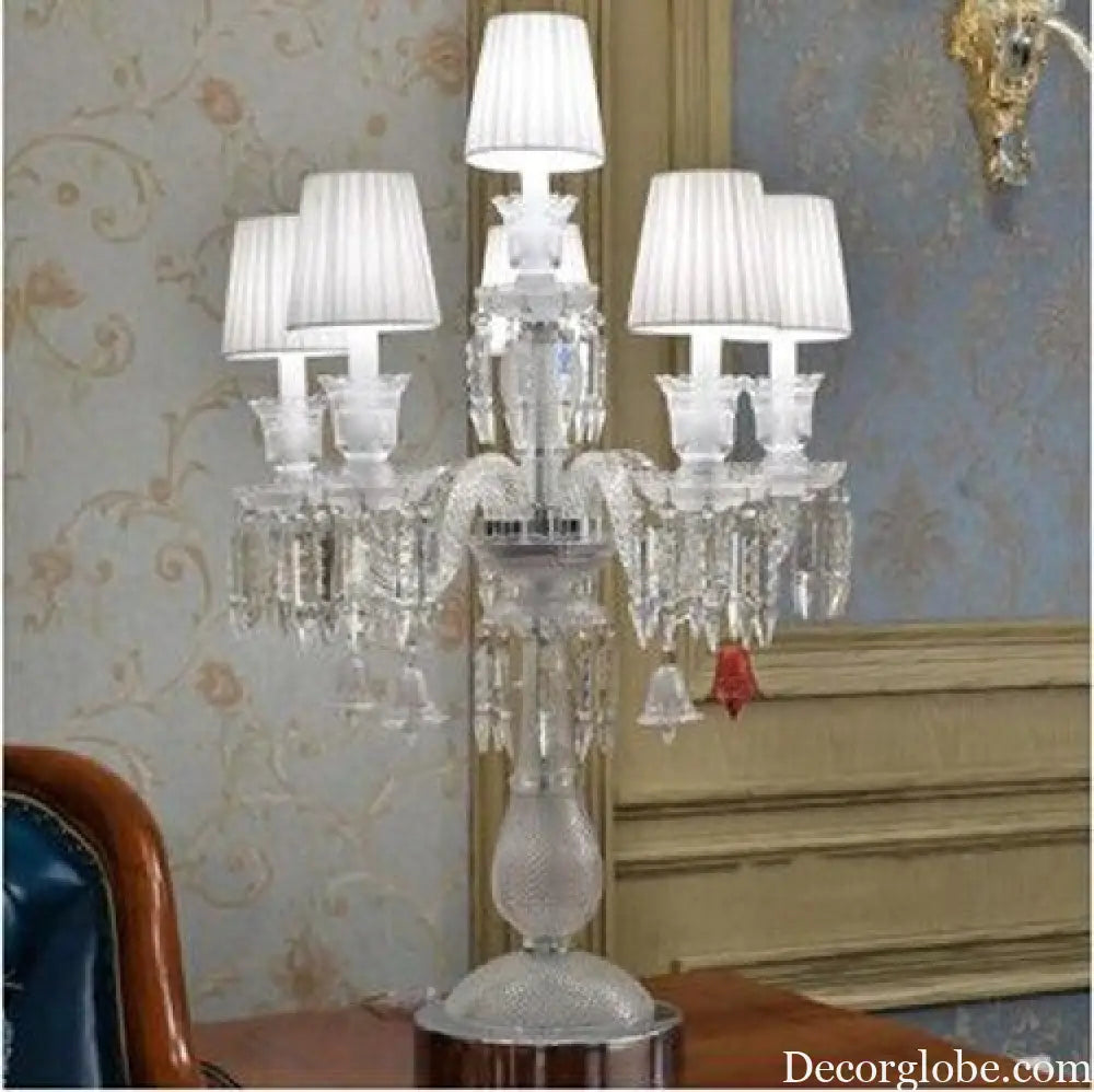European-style living room crystal table lamp simple modern creative home wedding room bedside bedroom table lamp