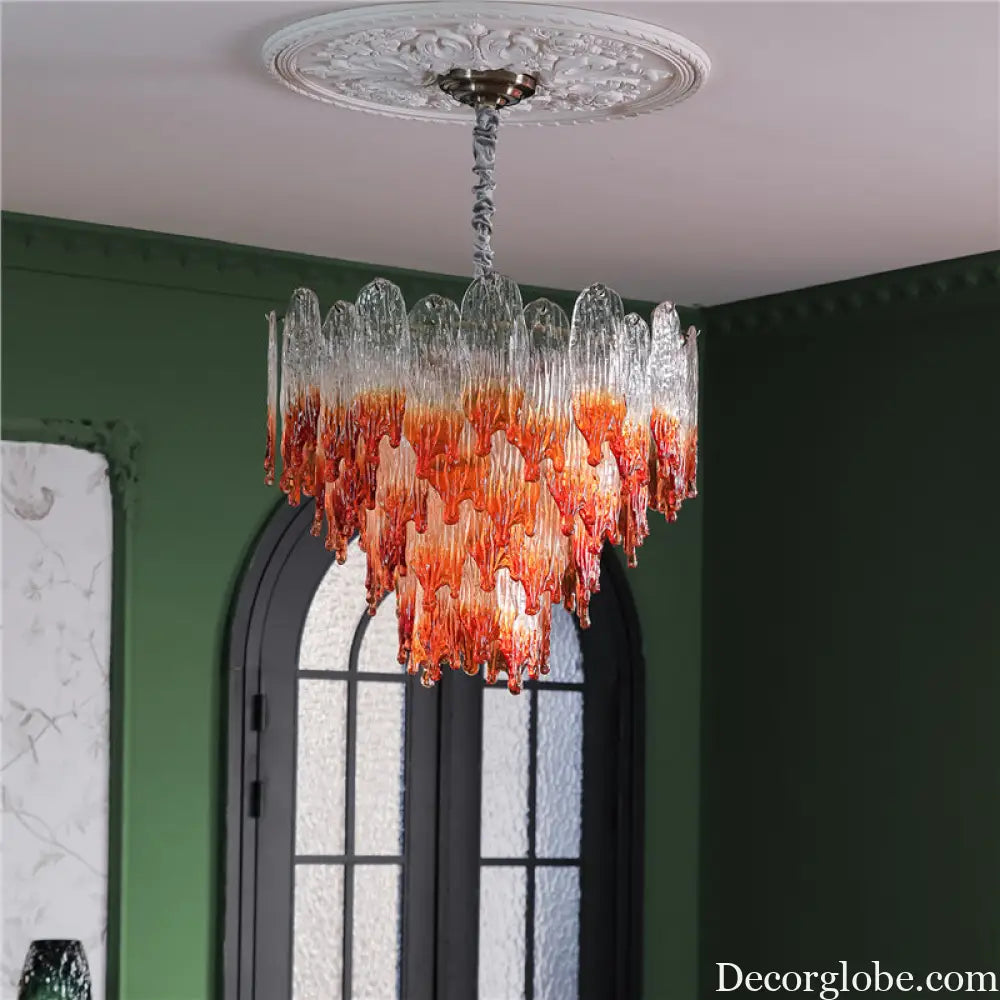 French Ancient Style Hanging Lamps 2025 New High-End Elegant American Retro Restaurant Light Luxury Living Room Main