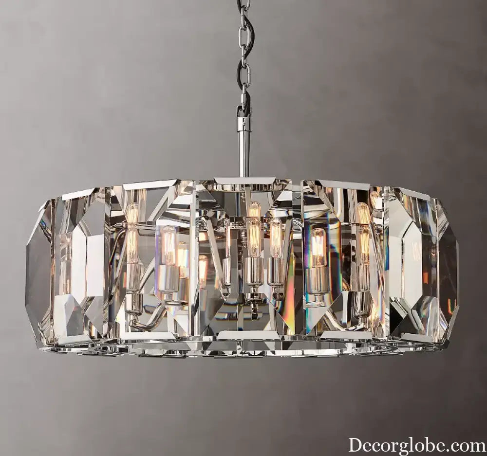 Timeless Classic American LED Crystal Chandelier - Available in Gold, Silver, and Black Finishes, Perfect for Dining Rooms - DecorGlobe