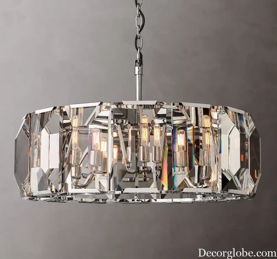 Timeless Classic American LED Crystal Chandelier - Available in Gold, Silver, and Black Finishes, Perfect for Dining Rooms - DecorGlobe