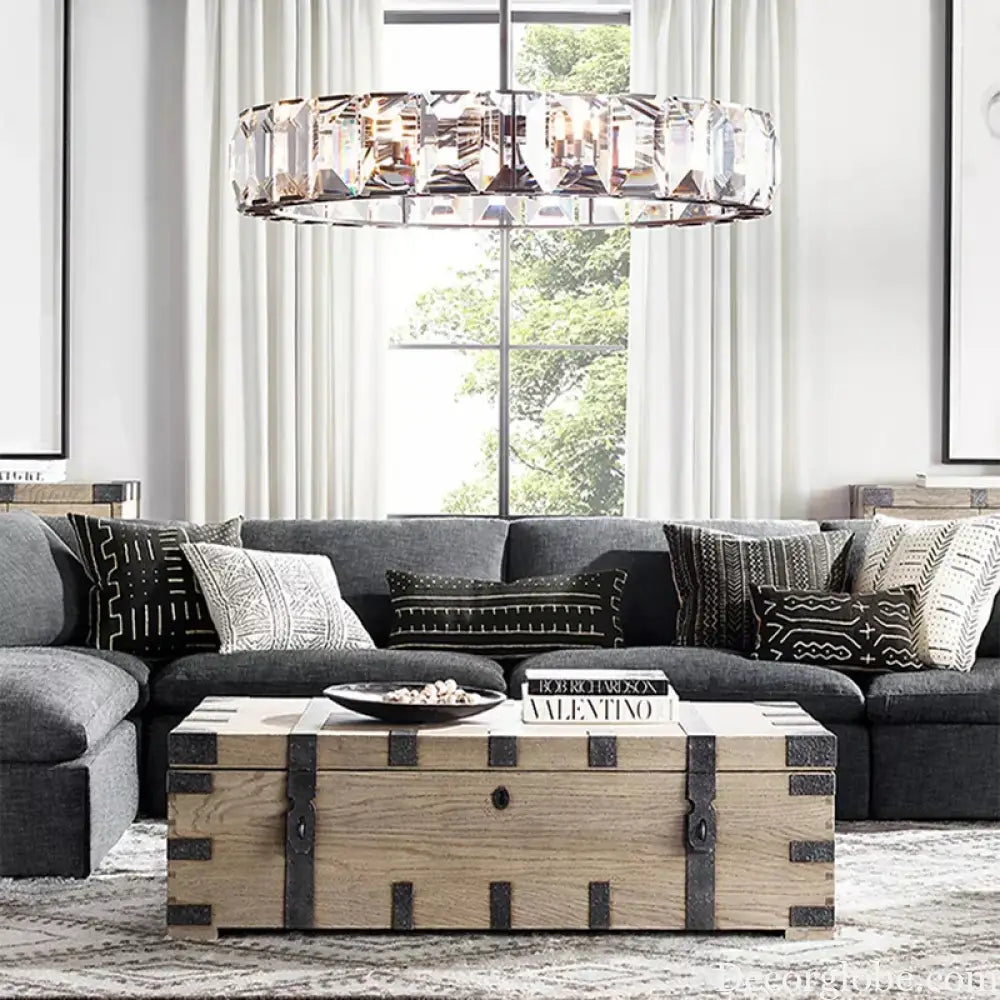 Timeless Classic American LED Crystal Chandelier - Available in Gold, Silver, and Black Finishes, Perfect for Dining Rooms - DecorGlobe