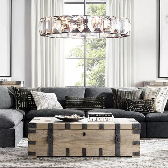 Timeless Classic American LED Crystal Chandelier - Available in Gold, Silver, and Black Finishes, Perfect for Dining Rooms - DecorGlobe