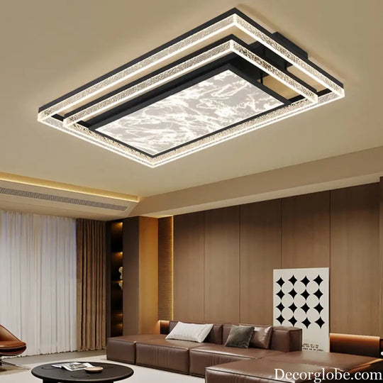 Modern Living Room Led Lights Square Creative LED Ceiling Lamp Bedroom Ceiling Pendant Lamp Indoor Home Dining Room