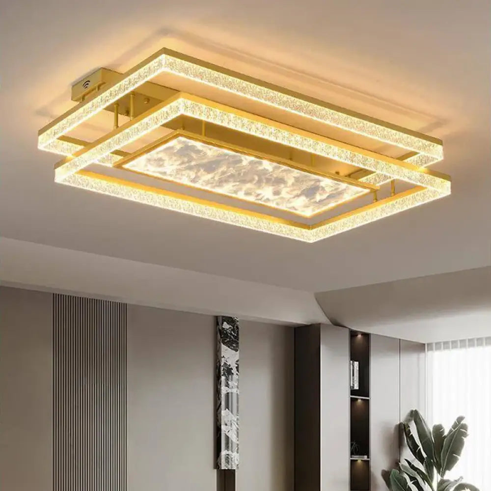 Modern Living Room Led Lights Square Creative LED Ceiling Lamp Bedroom Ceiling Pendant Lamp Indoor Home Dining Room