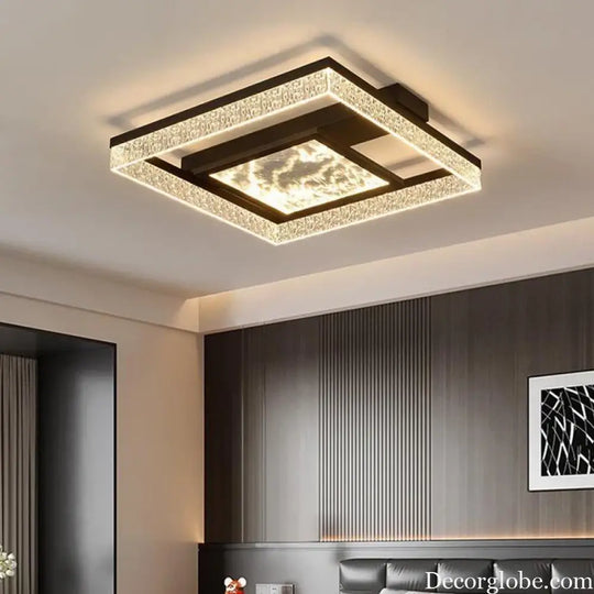 Modern Living Room Led Lights Square Creative LED Ceiling Lamp Bedroom Ceiling Pendant Lamp Indoor Home Dining Room