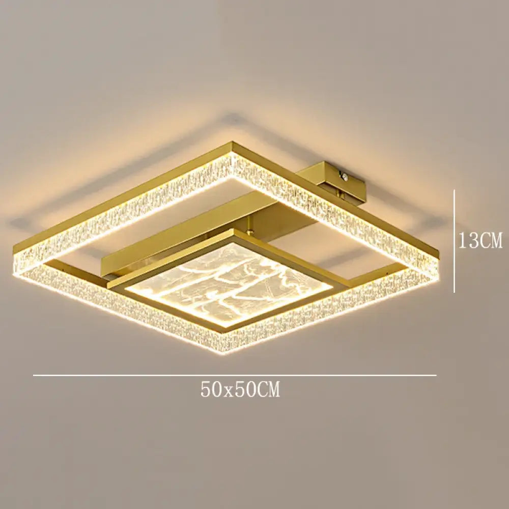 Modern Living Room Led Lights Square Creative LED Ceiling Lamp Bedroom Ceiling Pendant Lamp Indoor Home Dining Room