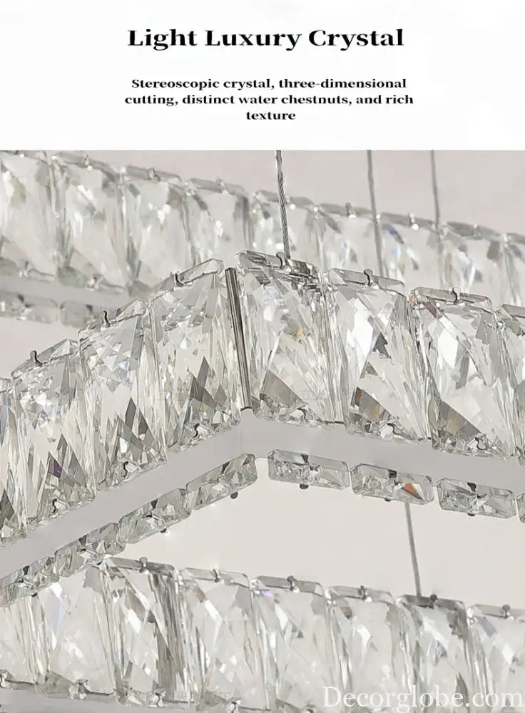Modern Light Luxury Led Ceiling Crystal Light Home Decoration Living Room Bedroom Hotel Restaurant Villa Pendant Light
