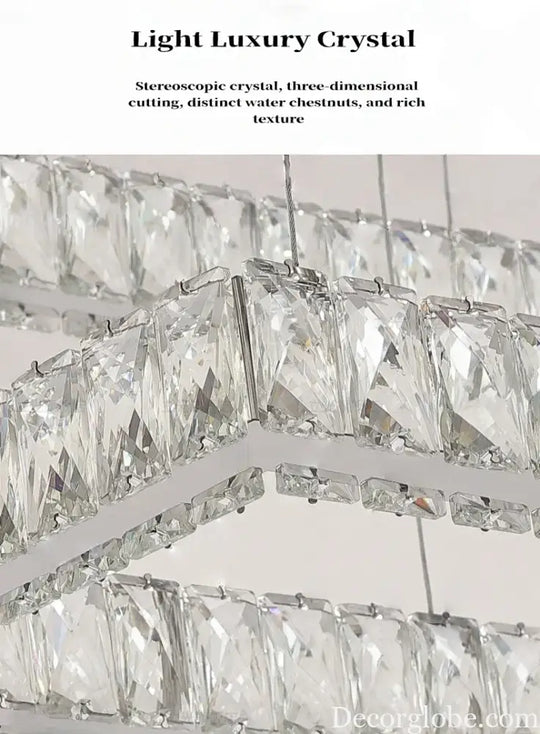 Modern Light Luxury Led Ceiling Crystal Light Home Decoration Living Room Bedroom Hotel Restaurant Villa Pendant Light