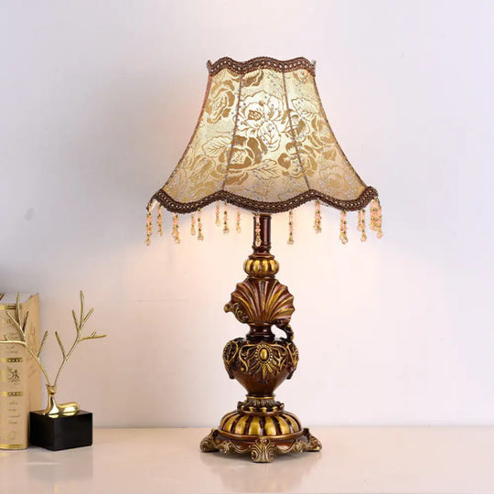 European Style Table Lamp Bedroom Bedside Lamp Optional Dimmable Home Retro Warm Light Simple Modern Creative Plug-in