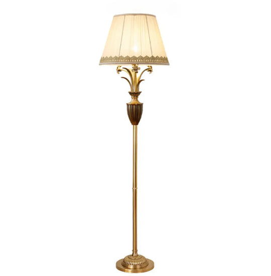 All-copper American table lamp modern living room bedroom bedside table lamp hotel decoration Jade lamp cross-border