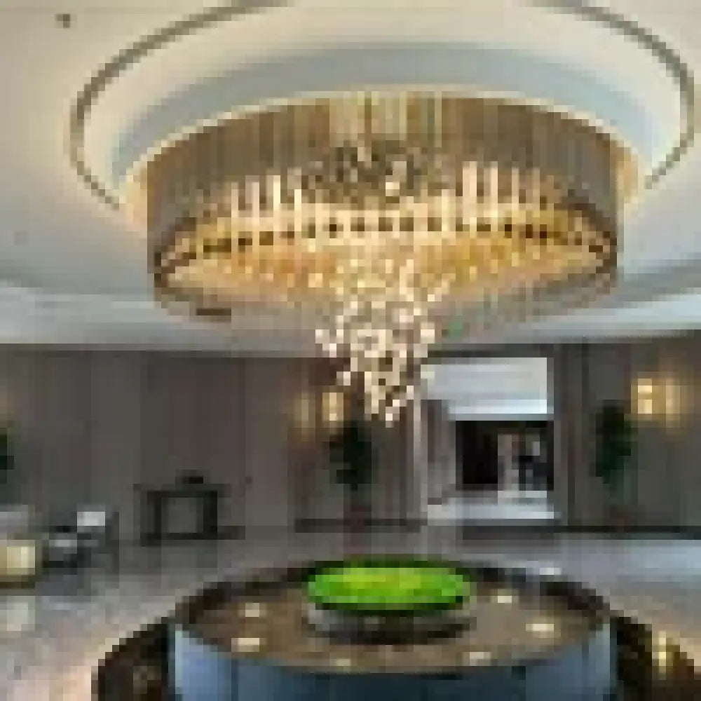 Valentina Custom Build Double Height Circle Chandelier 110-240V / Custom / Custom|Modern Chandelier