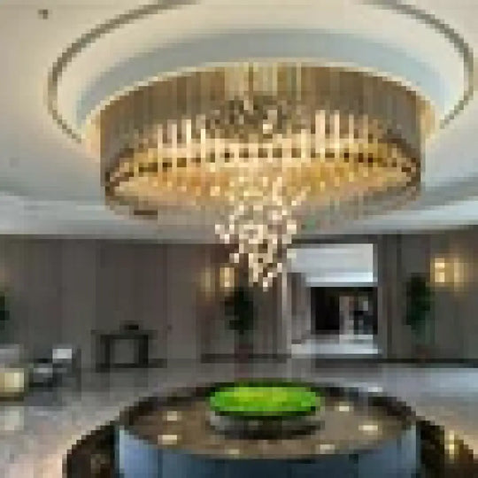 Valentina Custom Build Double Height Circle Chandelier 110-240V / Custom / Custom|Modern Chandelier
