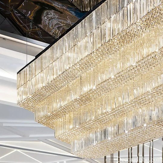 Valentina Custom Build Multi-Layer Gold Crystal Chandelier custom / custom / Custom|Modern Chandelier