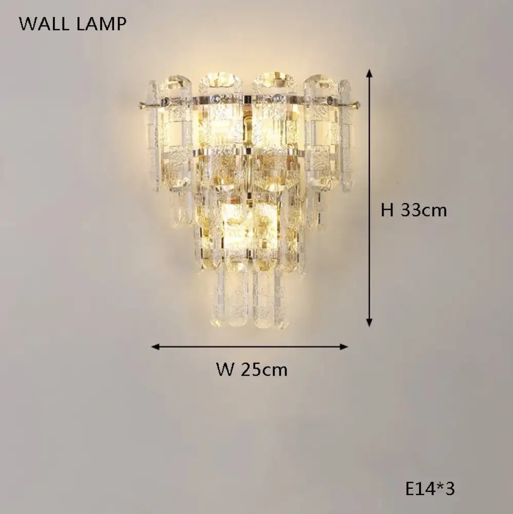Light Luxury Crystal LED Ceiling Lamp High-end Home Decor for Bedroom Living Room Post-modern Minimalist Lamparas