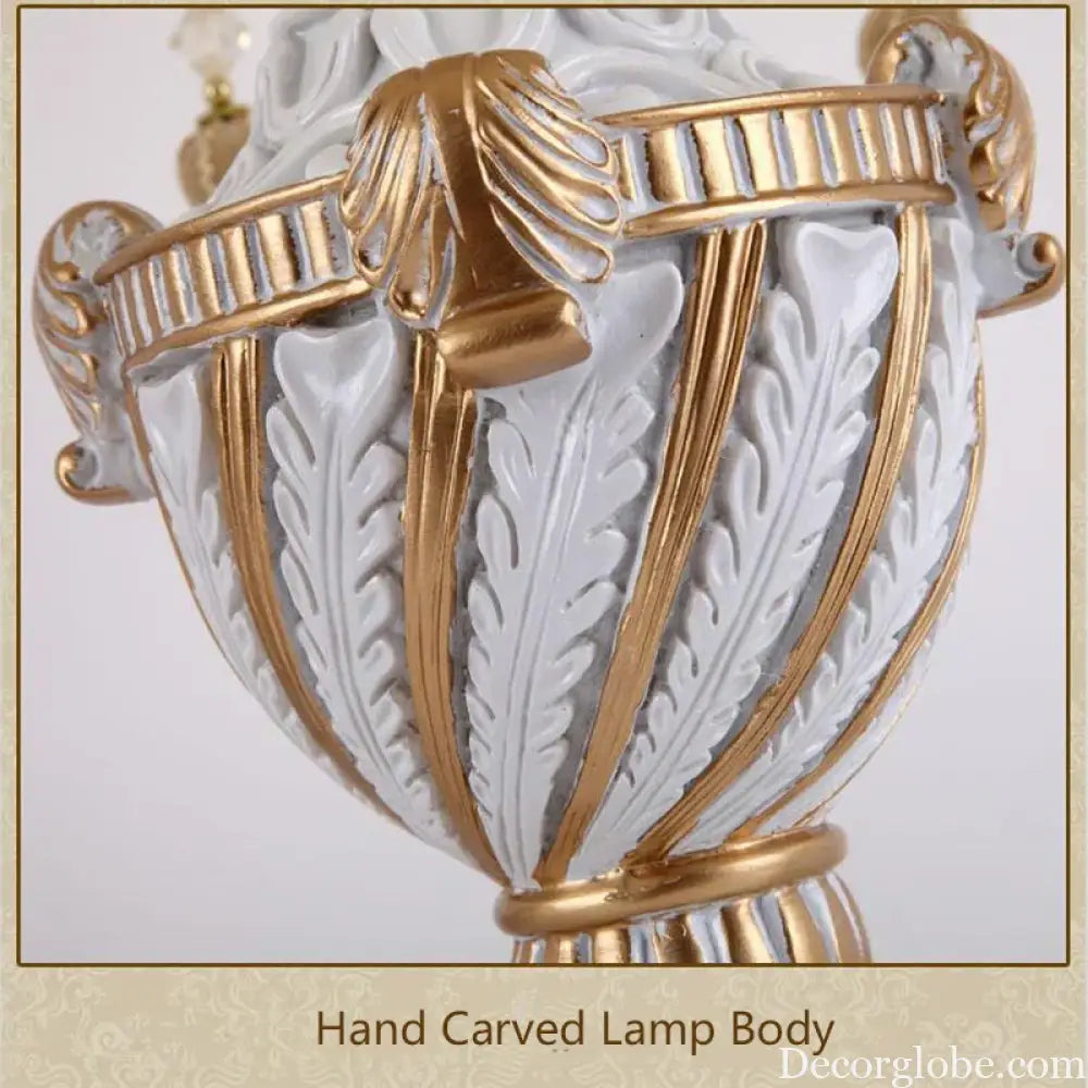 Valentina Mediterranean Luxury Hand-Woven Resin Table Lamp - Table Lamp