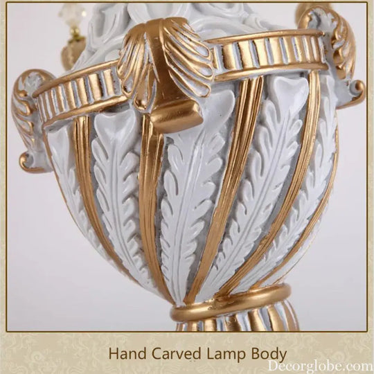 Valentina Mediterranean Luxury Hand-Woven Resin Table Lamp - Table Lamp