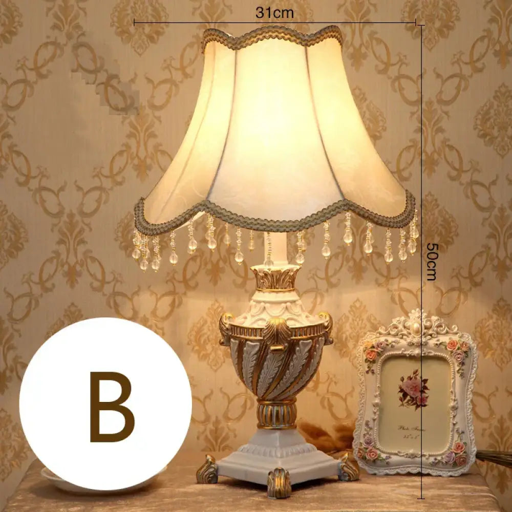 Valentina Mediterranean Luxury Hand-Woven Resin Table Lamp - US plug / B / Button Switch | CHINA - Table Lamp
