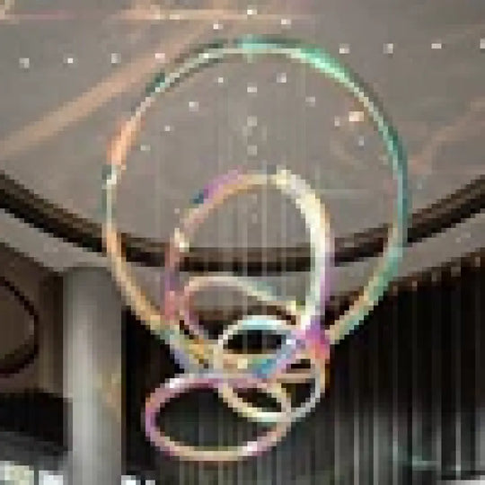 Valeria Custom Build Postmodern Acrylic Round Chandelier custom / custom / Custom|Modern Chandelier