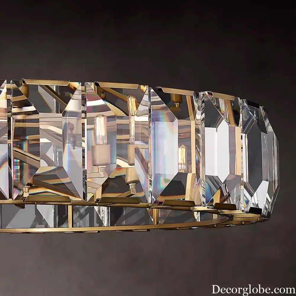 Versatile Dimmable LED Crystal Chandelier - Elegant Lighting Fixture in Gold, Chrome, and Black Finishes for Foyers and More - DecorGlobe