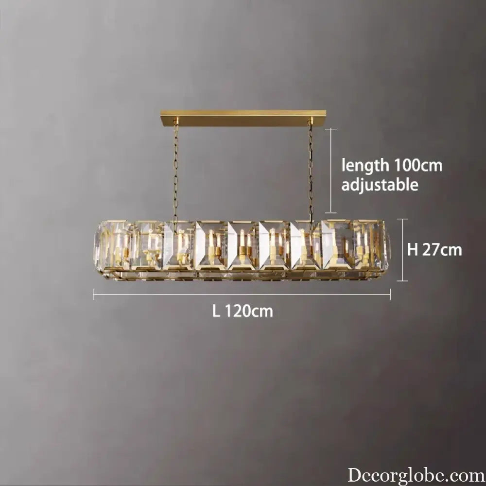 Versatile Dimmable LED Crystal Chandelier - Elegant Lighting Fixture in Gold, Chrome, and Black Finishes for Foyers and More - DecorGlobe