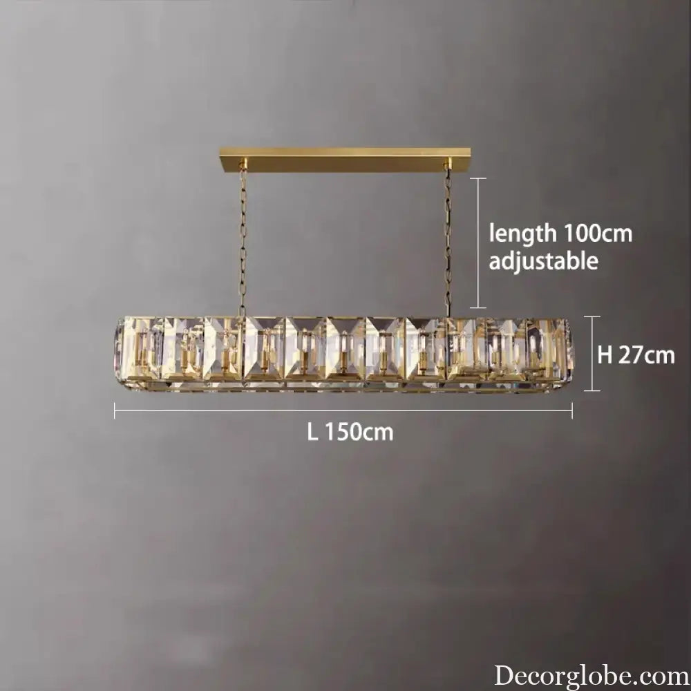 Versatile Dimmable LED Crystal Chandelier - Elegant Lighting Fixture in Gold, Chrome, and Black Finishes for Foyers and More - DecorGlobe