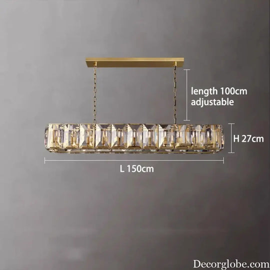 Versatile Dimmable LED Crystal Chandelier - Elegant Lighting Fixture in Gold, Chrome, and Black Finishes for Foyers and More - DecorGlobe