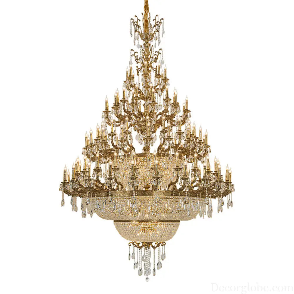 Victoria European Copper Crystal Grand Staircase Chandelier Chandelier (diameter 230cm, height 300cm) Chandelier