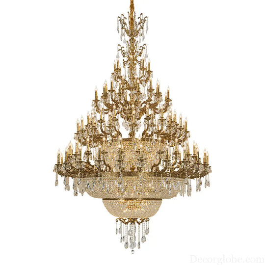 Victoria European Copper Crystal Grand Staircase Chandelier Chandelier (diameter 230cm, height 300cm) Chandelier