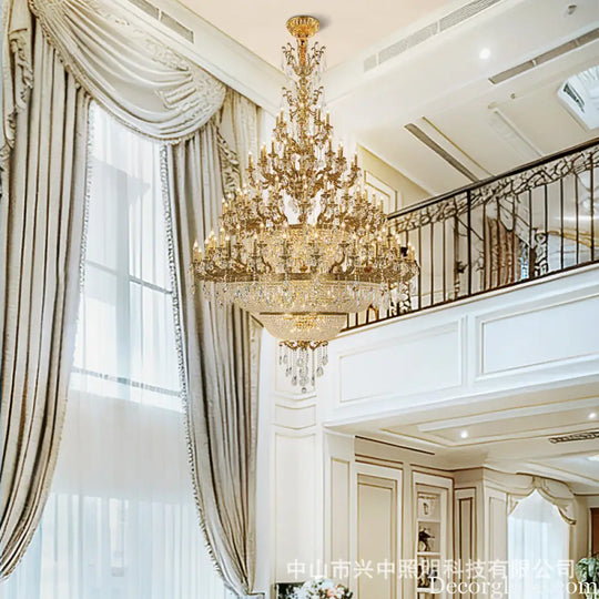 Victoria European Copper Crystal Grand Staircase Chandelier Chandelier (diameter 230cm, height 300cm) Chandelier