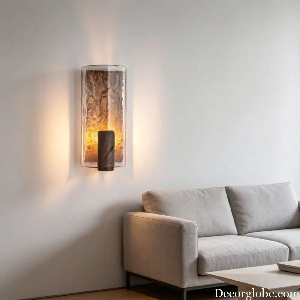 Vintage Luxury Aluminum Glass Home Decor Sconce LED Wall Light Lamp For Bedroom Villa Living Room Lighting Fixtures