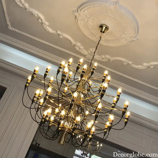 Vintage Creative LED Chandeliers - Candle Light Italian Design Pendant Lighting for Living, Dining Room, Hall Decor, and Suspensions - DecorGlobe