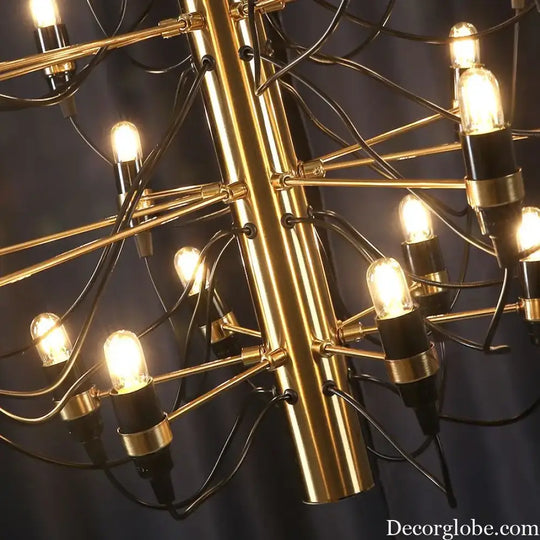 Vintage Creative LED Chandeliers - Candle Light Italian Design Pendant Lighting for Living, Dining Room, Hall Decor, and Suspensions - DecorGlobe